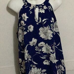 Papermoon Navy and White Floral Cami Size XXL